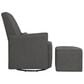DaVinci Olive All-Purpose Swivel Glider with Bonus Ottoman in Dark Grey, , large