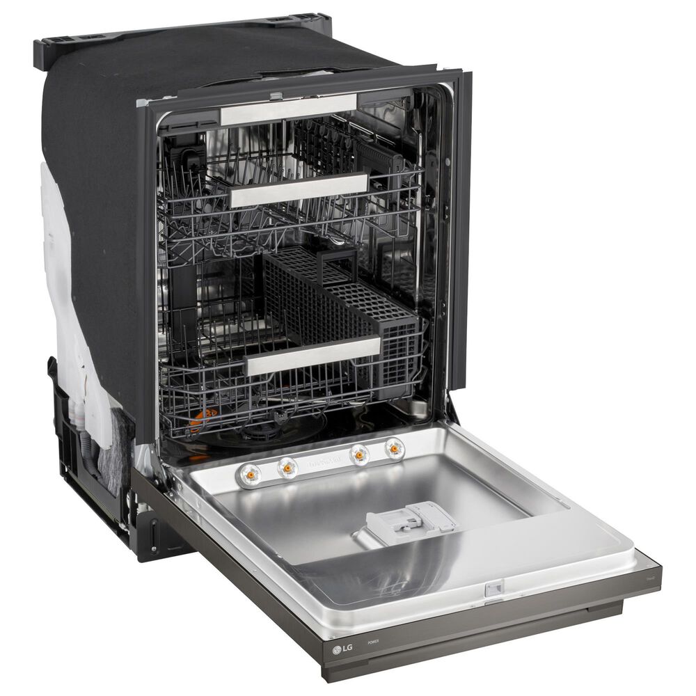 LG 24&quot; Built-In Bar Handle Dishwasher with 3rd Rack in Black Stainless Steel, , large