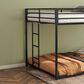 Hearth and Haven Adam Full over Full Bunk Bed in Black, , large