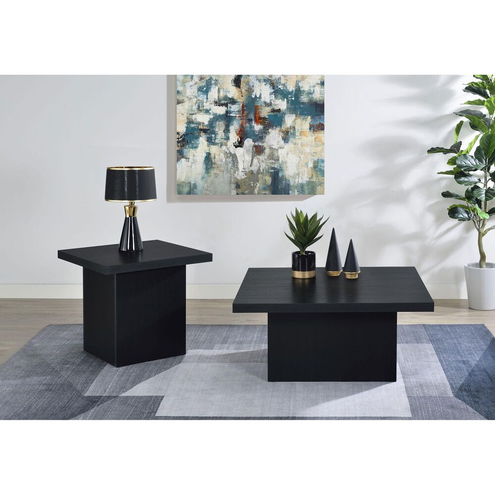 Pacific Landing Devar Square Coffee Table in Black, , large