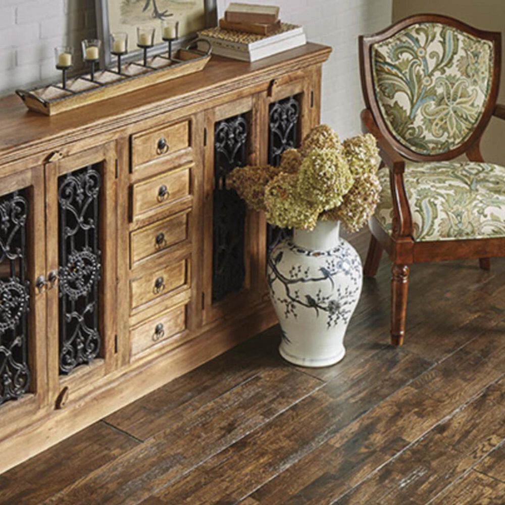 Healthier Choice Boulder Mountain Burnished Oak Hand Scraped Hardwood, , large