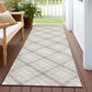 Dalyn Rug Company Soft Essentials Plaid Linen 2"3" x 7"6" Indoor/Outdoor Runner, , large