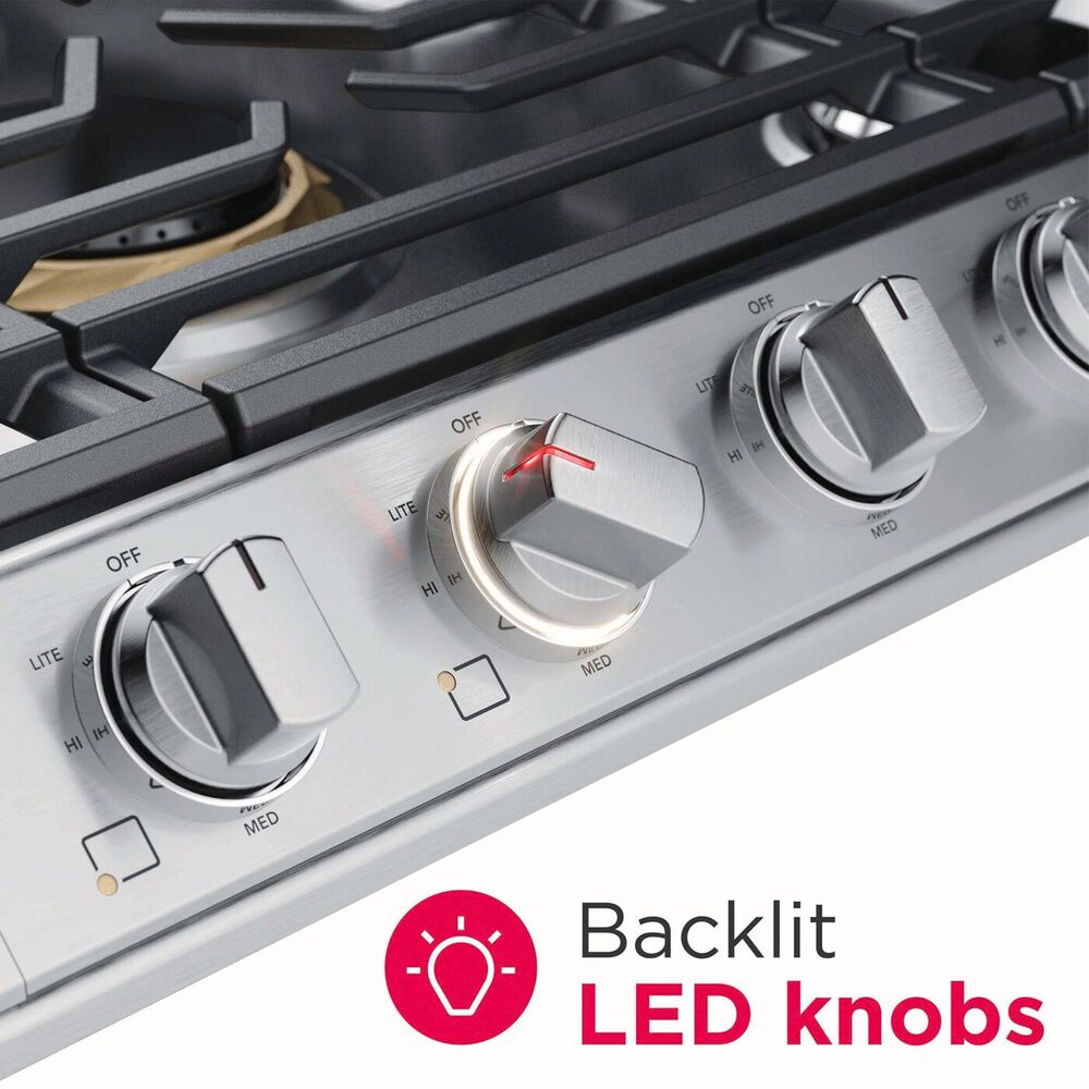 Frigidaire Professional Professional 2-Piece Kitchen Package with 30" Microwave Combination Wall Oven and 30" Gas Cooktop in Stainless Steel, , large