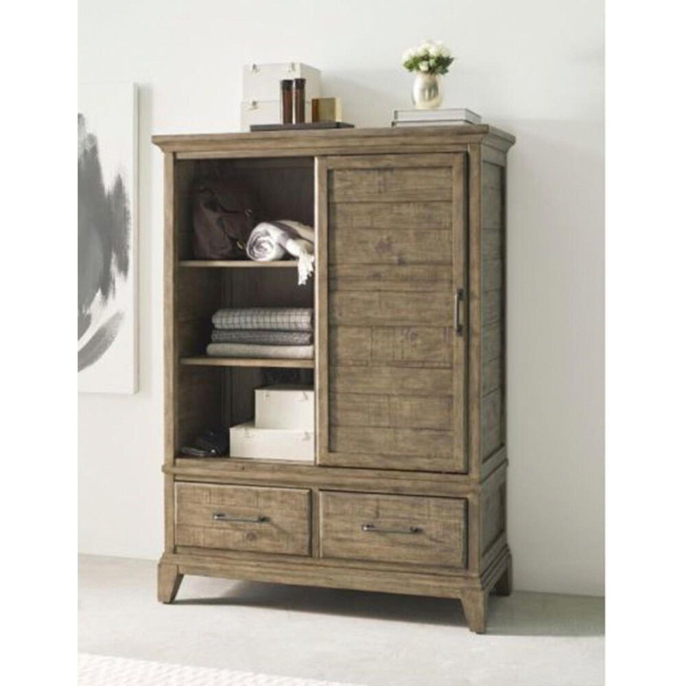 Kincaid Plank Road Door Chest in Stone, , large