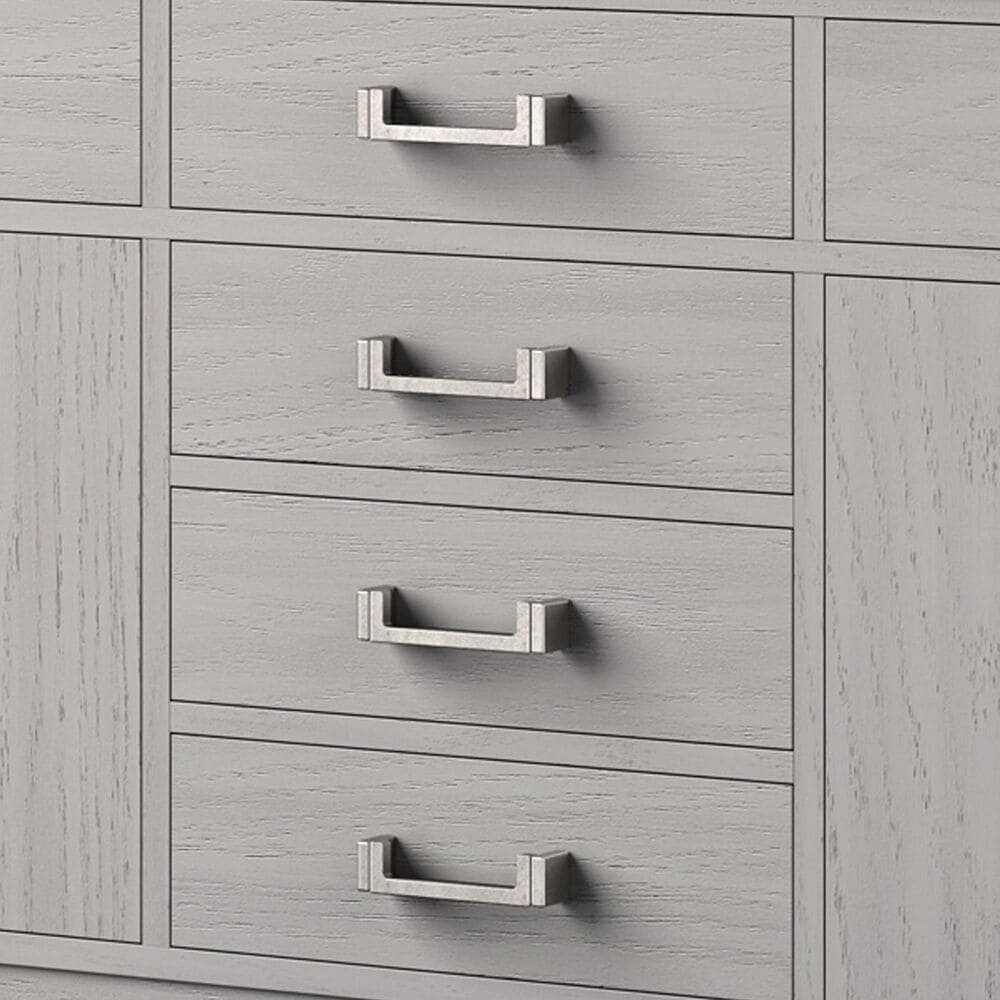Lexora Home Laurel 84&quot; Double Bathroom Vanity in White Oak with White Quartz Top and Rectangular Sinks, , large