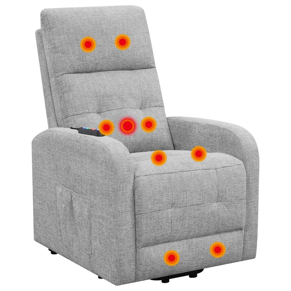 Pacific Landing Howie Power Lift Recliner in Grey | Shop NFM