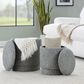 Lumisource Marla 2-Piece Upholstered Ottoman Set in Light Green, , large