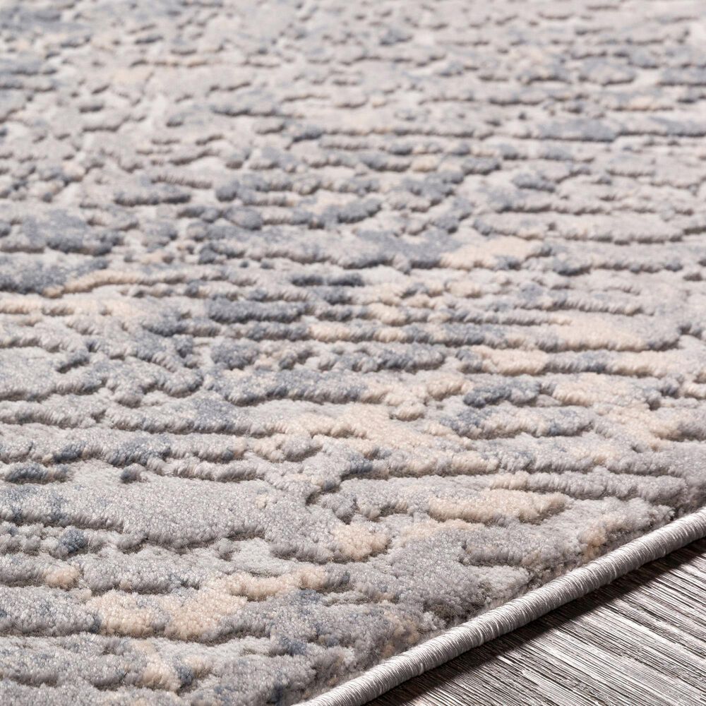 Surya Alpine 5&#39;3&quot; x 7&#39;3&quot; Medium Gray, Charcoal, Ivory and Light Gray Area Rug, , large