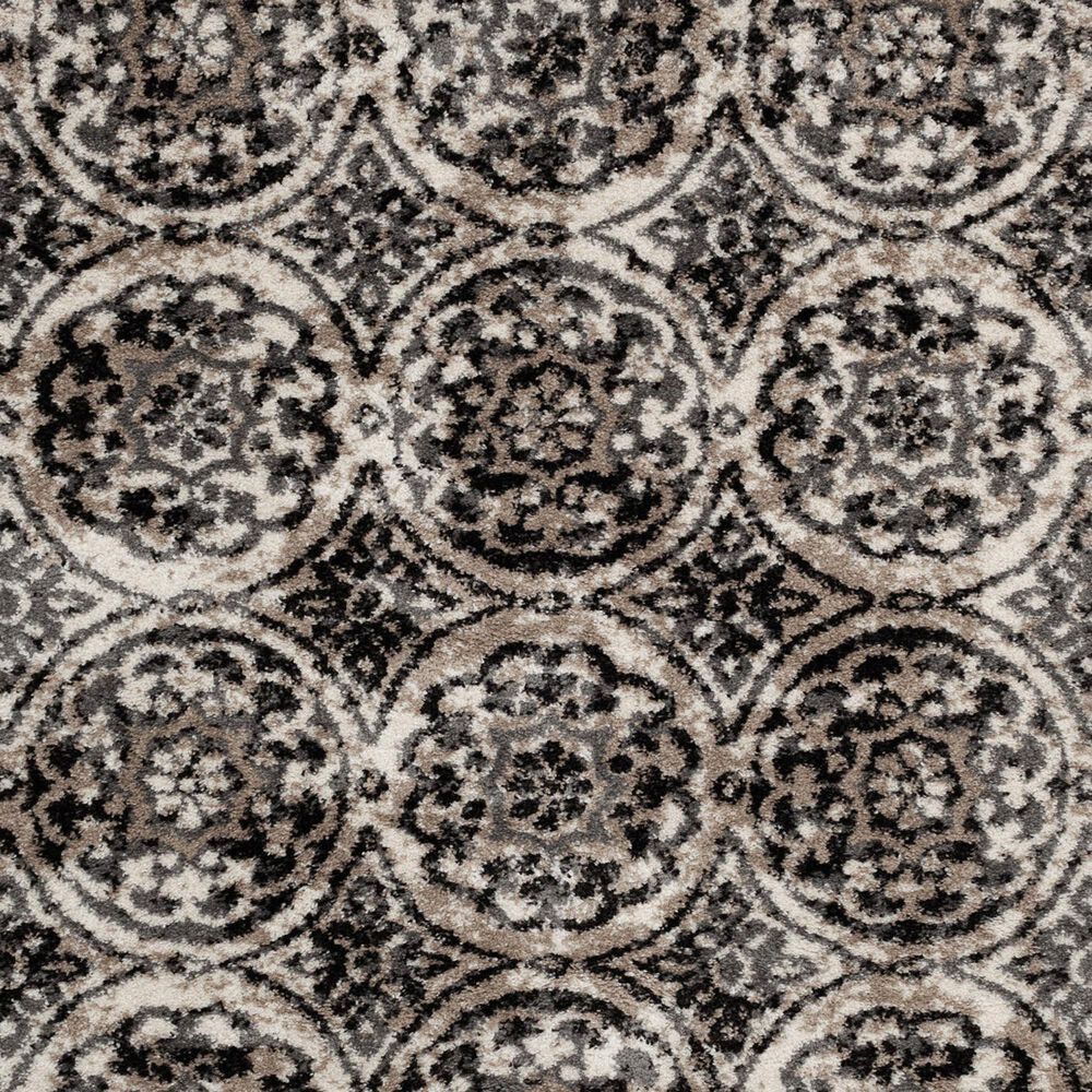 Central Oriental Tulsa Ledyard 7&#39;10&quot; x 9&#39;10&quot; White Sand and Nickel Area Rug, , large