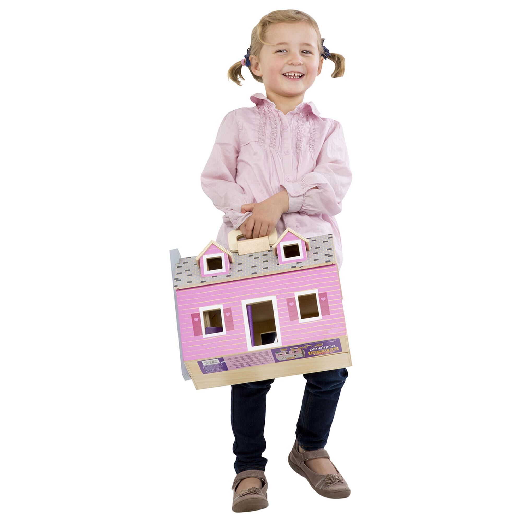 Melissa Doug Fold and Go Mini Dollhouse NFM