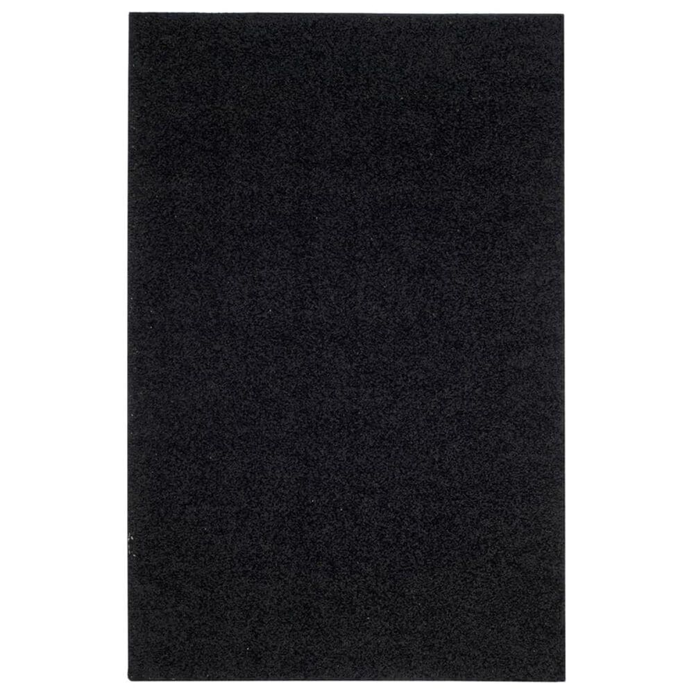 Safavieh Athens Shag SGA119K 5"1" x 7"6" Black Area Rug, , large