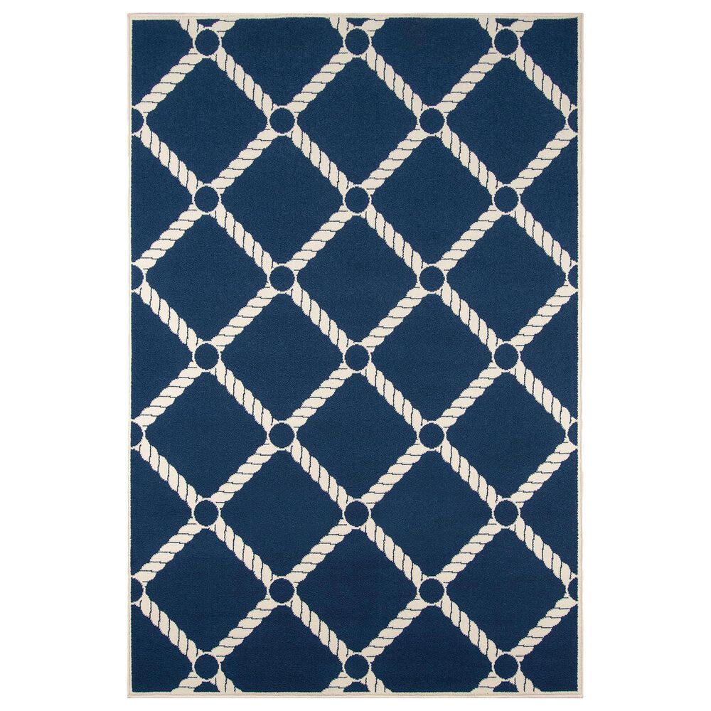 Momeni Baja 3"11" x 5"7" Navy Area Rug, , large
