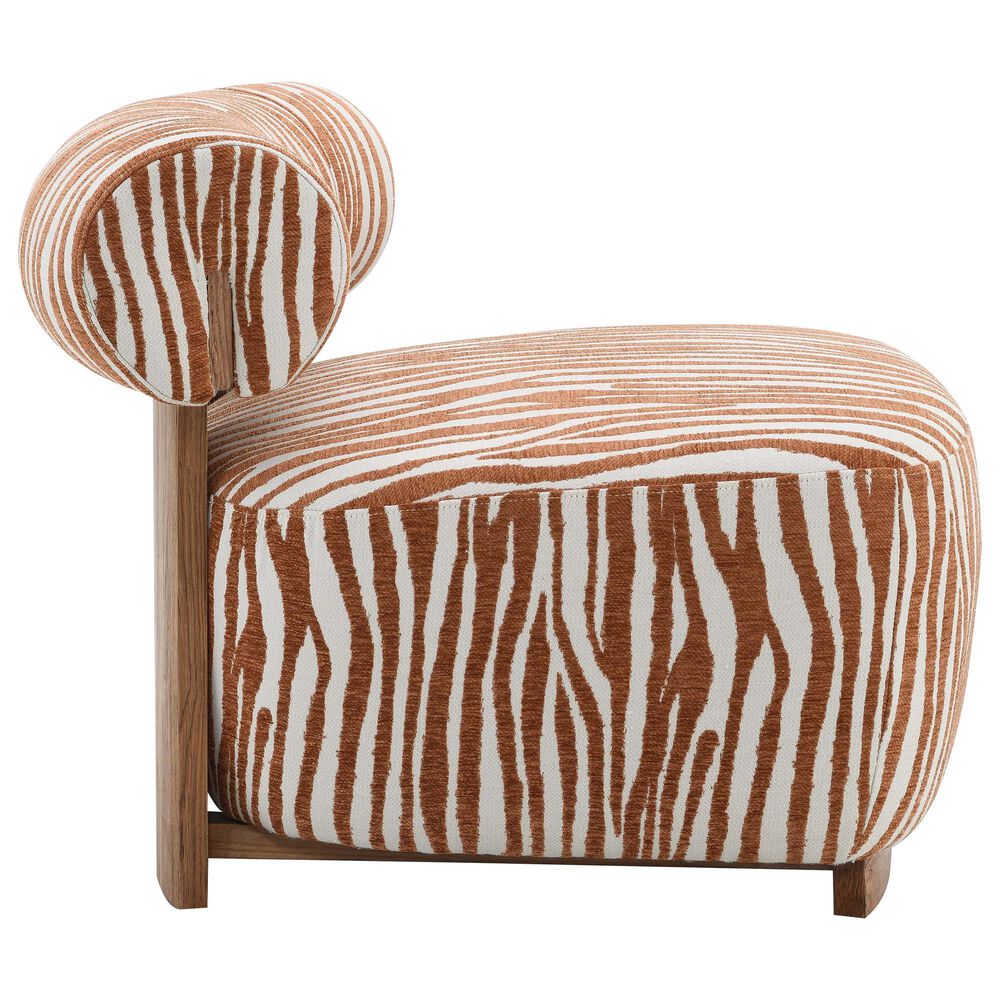 Furniture of America Orynt Accent Chair in Rustic Orange, , large