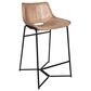 Home Trends & Design Essex Stanley Counter Stool in Top Grain Leather, , large