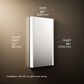 Kohler Maxstow 22" x 40" Lighted Medicine Cabinet in Dark Anodized Aluminum, , large