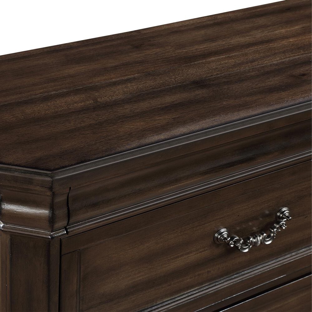 New Heritage Design Lynhurst 5-Drawer Chest in Walnut Brown, , large