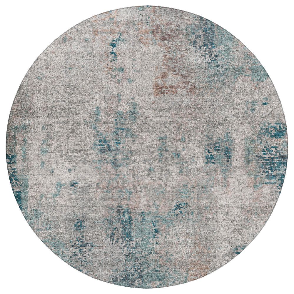 Dalyn Rug Company Kochi KC4 Teal 8" Round Area Rug, , large