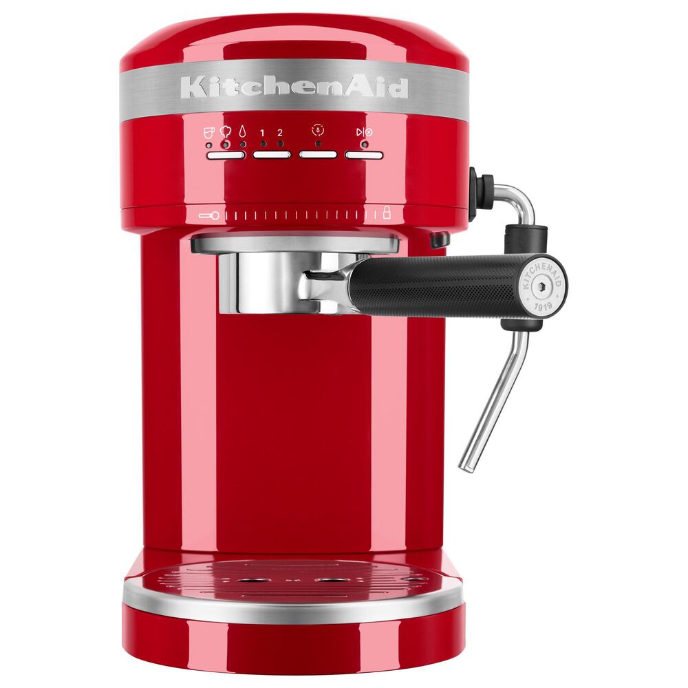 KitchenAid 47 Oz Semi-Automatic Espresso Machine in Empire Red