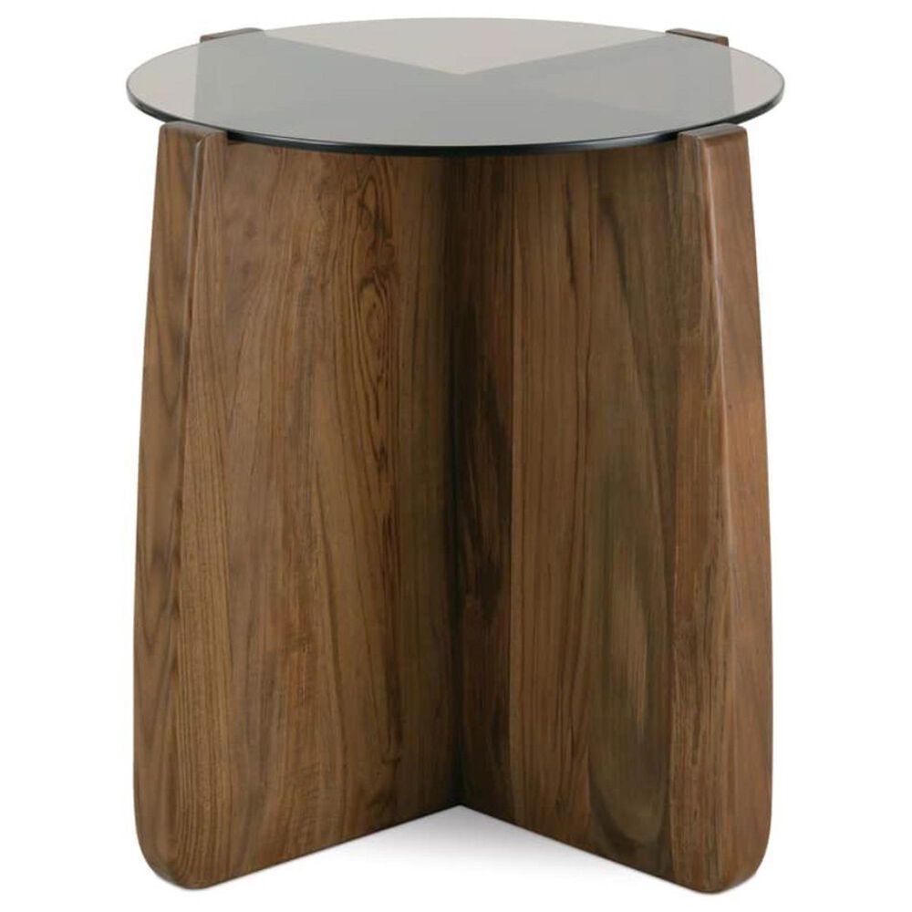 Rowe Furniture Nova End Table Glass Top in Cinder, , large