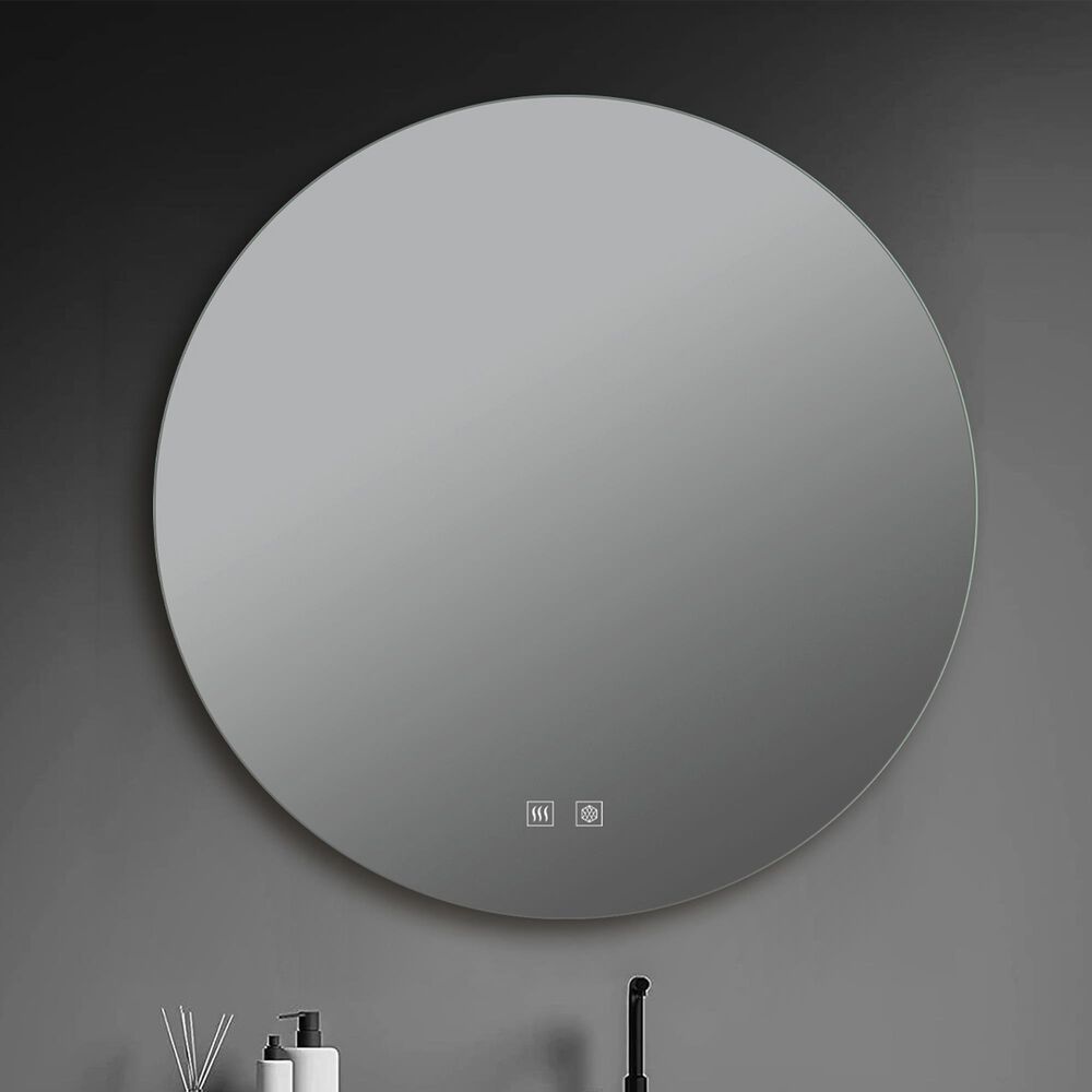 Lexora Home Nordica 35" Circular LED Vanity Mirror, , large