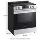 LG 6.3 Cu. Ft. Slide-in Electric Smart Range in Stainless Steel, , large