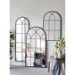 A&B Home Arched Wall Mirror in Black and Gold, , large