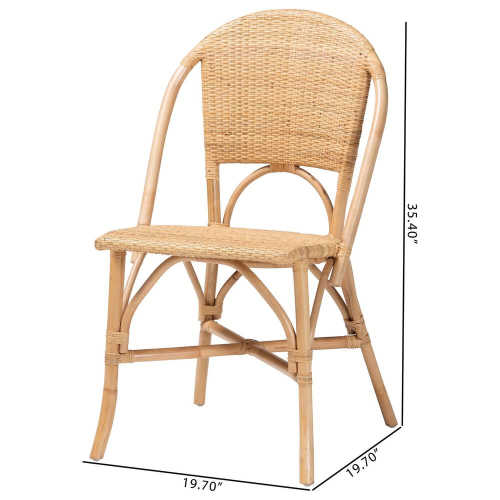 Baxton Studio Jaylyn Side Chair in Natural, , large