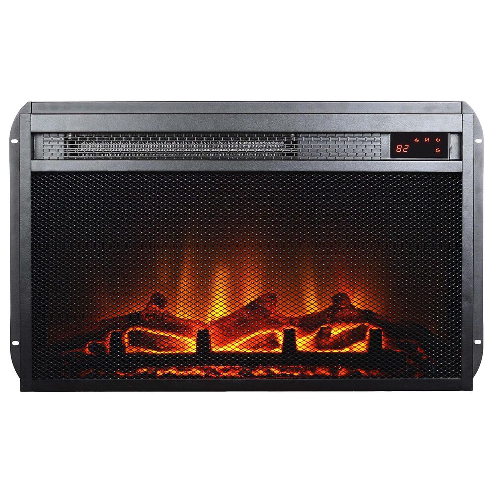 DHP 23&quot; x 14&quot; Electric Fireplace in Black, , large