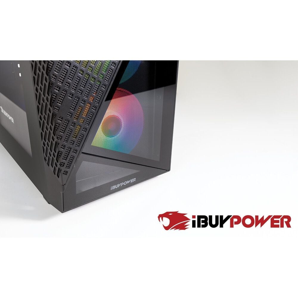 iBUYPOWER Slate Mesh Gaming PC Desktop - AMD Ryzen 5 8400F, AMD Radeon RX 7600 8GB, 16GB DDR5 Non-RGB RAM, 1TB NVMe SSD_SMA5R7601, , large