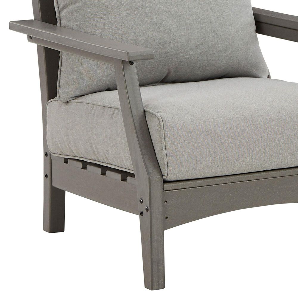 Ashley Visola Lounge Chair with Cushion in Gray - Set of 2, , large