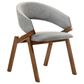 Blue River Westmont and Talulah 5-Piece Dining Set with Gray Cushion in Walnut, , large