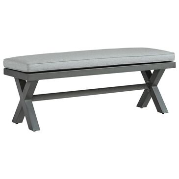 Ashley Elite Park Patio Bench in Gray, , large