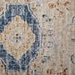 Feizy Pasha 39M5F 5" x 7"6" Beige and Blue Area Rug, , large