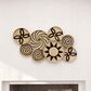 Maple and Jade 29" x 44" Eclectic Abstract Wall Decor in Black and Brown, , large