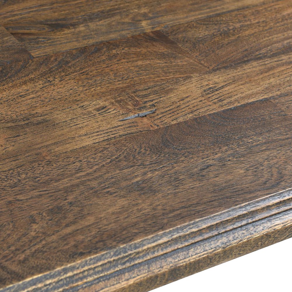 Home Trends &amp; Design Nimes 98&quot; Rectangular Dining Table in Weathered Mango - Table Only, , large