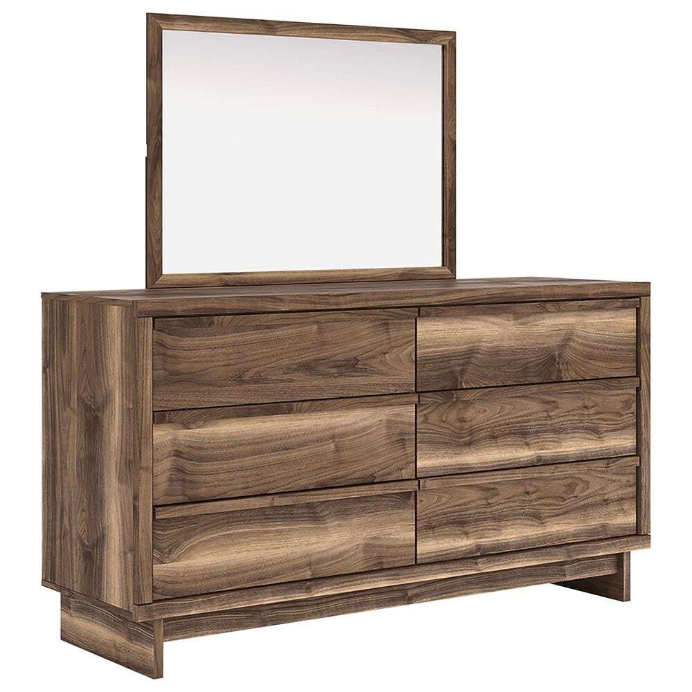 Ashley Chirason 5-Piece King Platform Bedroom Set in Brown, , large