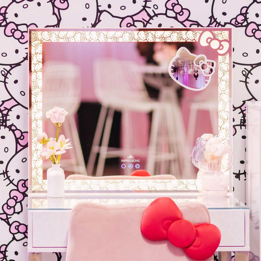 Impressions Vanity Hello Kitty Vanity Mirror in White, , large