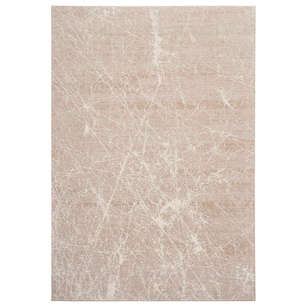 Nourison Exhale 7"10" x 9"10" Mocha and Ivory Area Rug, , large