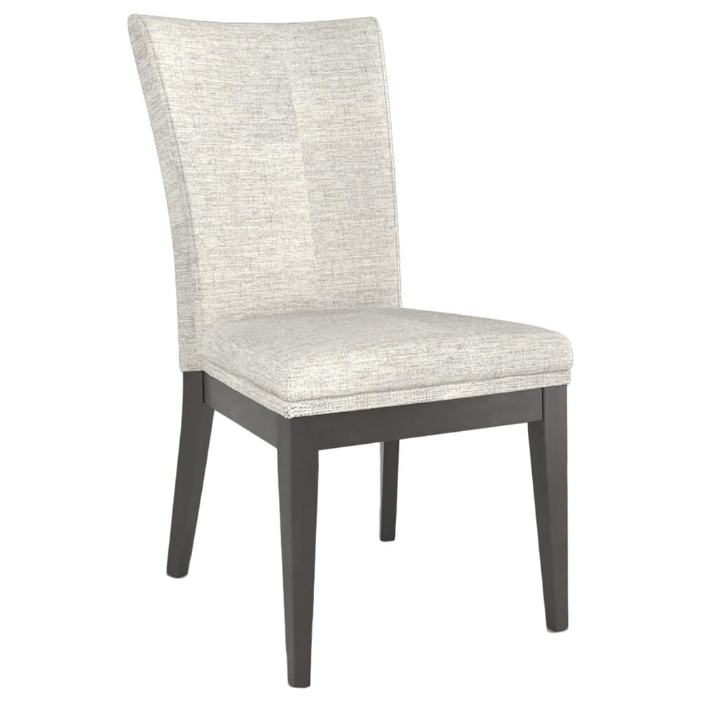 Declan Dining Canadel Side Chair with Grey Cushion in Davy"s Matte Grey, , large