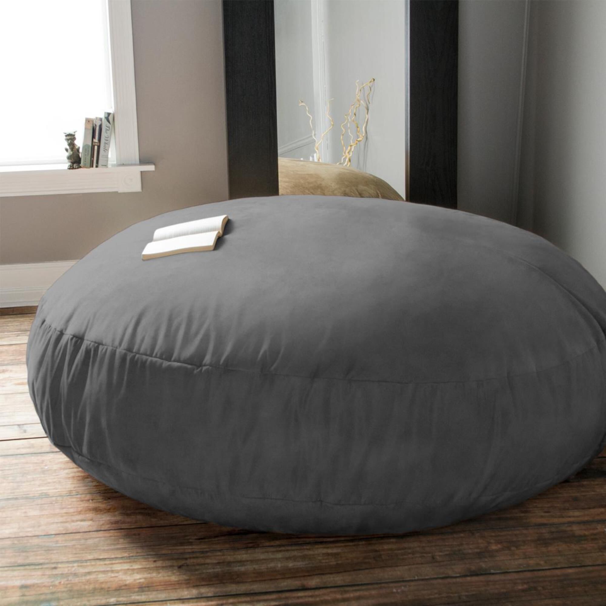 Charcoal bean top bag chair