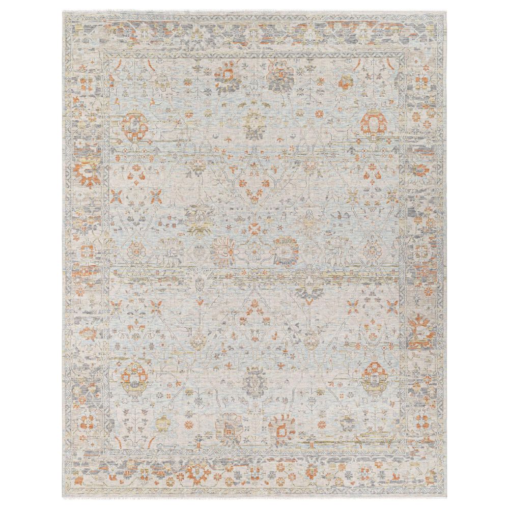 Surya Once Upon a Time Light Gray, Pale Blue, Gray, Tan, Light Olive and Dusty Coral 8'10" x 11'10" Area Rug, , large