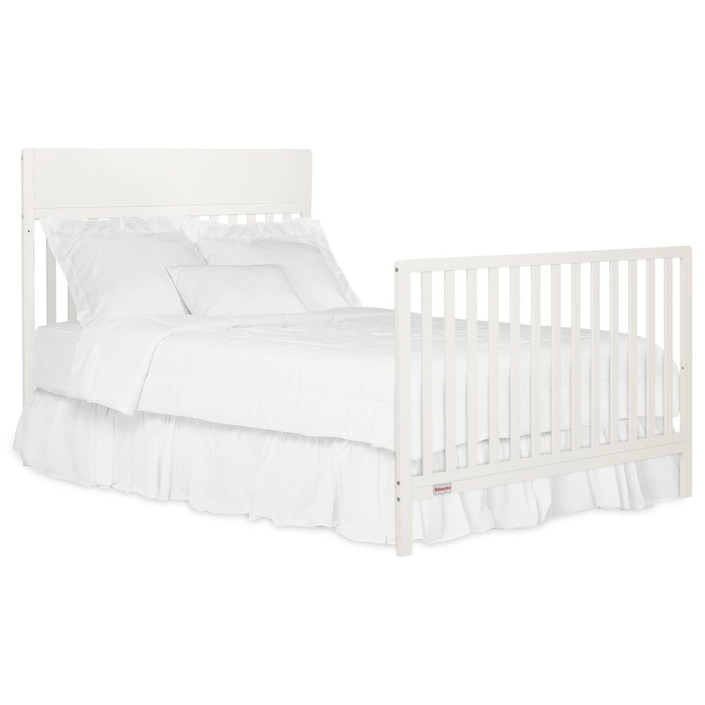 Evolur Meadowbrook 4-In-1 Convertible Crib with Drawer in Cannolia Cream, , large