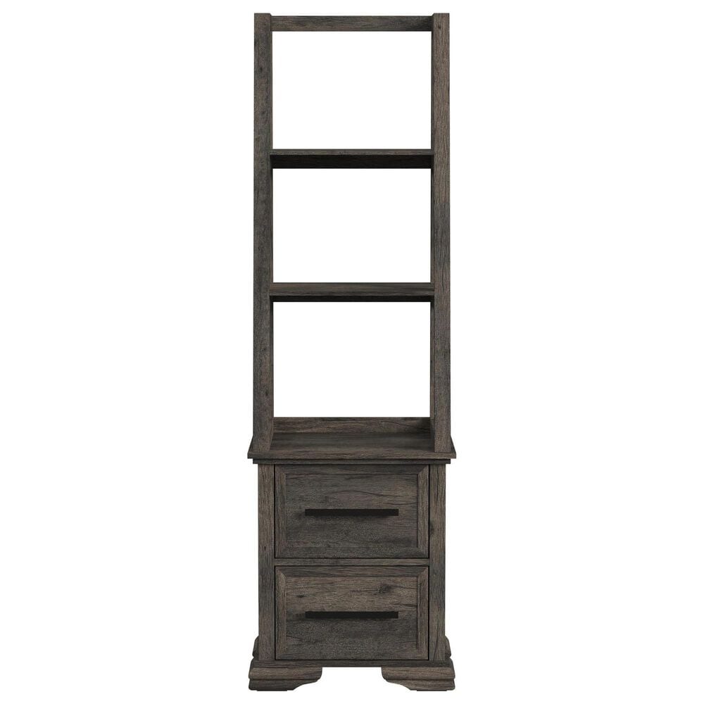 Mayberry Hill Park Ridge 71" TV Console with Side Piers in Charcoal, , large