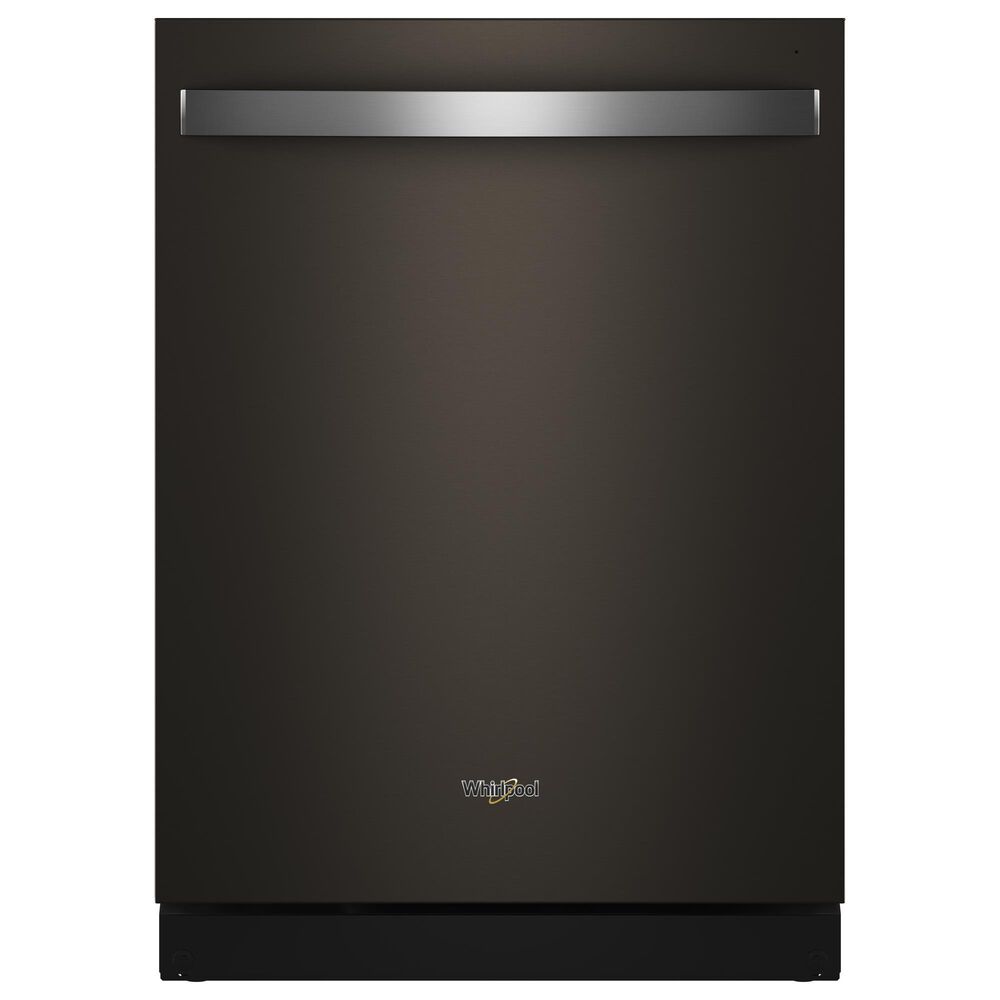 Whirlpool 24" Built-In Dishwasher with Total Coverage Wash and Auto Open Air Dry in Fingerprint Resistant Black Stainless Steel, , large