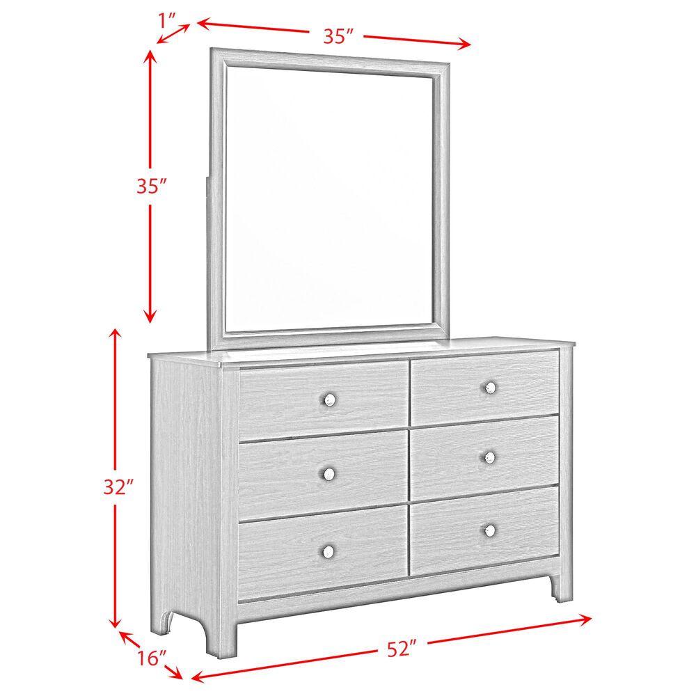 Mayberry Hill Sami Dresser and Mirror in Espresso, , large