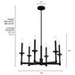 Hunter Briargrove Single Tier Chandelier in Matte Black, , large