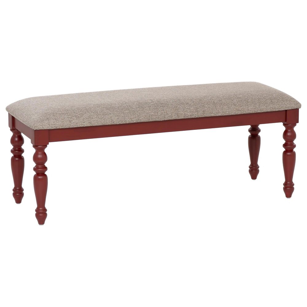 Linon Home Decor Trimble Dining Bench in Red, , large