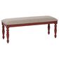 Linon Home Decor Trimble Dining Bench in Red, , large