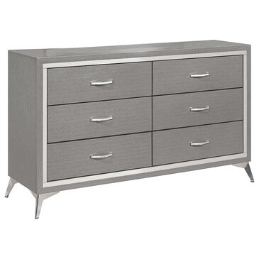 New Heritage Huxley 6-Drawer Dresser in Gray, , large