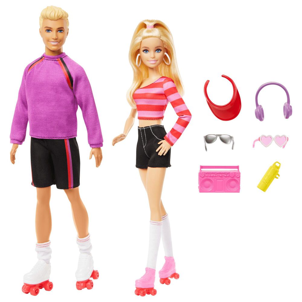 Barbie and Ken Fashionista Doll Set in Multicolor, , large